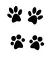 Black Paw Prints Wall Stickers Wall Decal