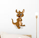 Cute Baby Kangaroo Cartoon Wall Decal