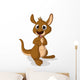 Cute Baby Kangaroo Cartoon Wall Decal