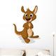 Cute Baby Kangaroo Cartoon Wall Decal