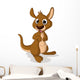 Cute Baby Kangaroo Cartoon Wall Decal