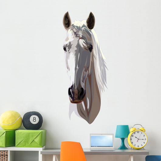 Horse with Pigtail Wall Decal
