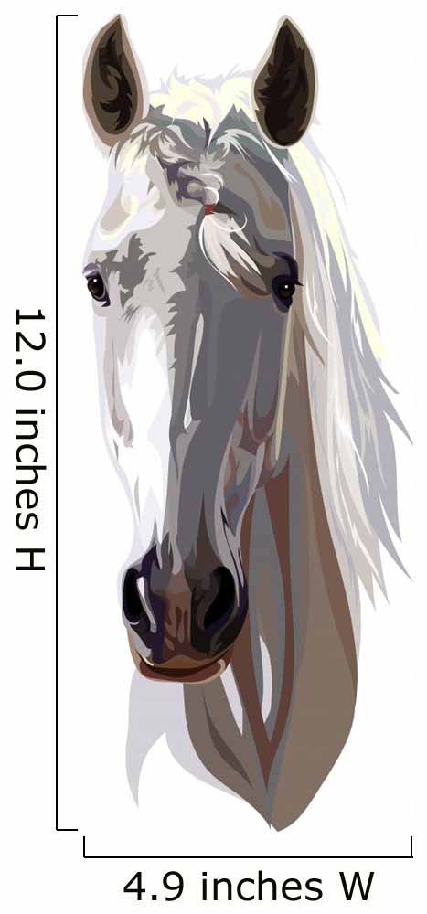 Horse with Pigtail Wall Decal