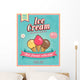 Vintage Ice Cream Poster Wall Decal