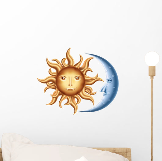 Moon and Sun Wall Decal