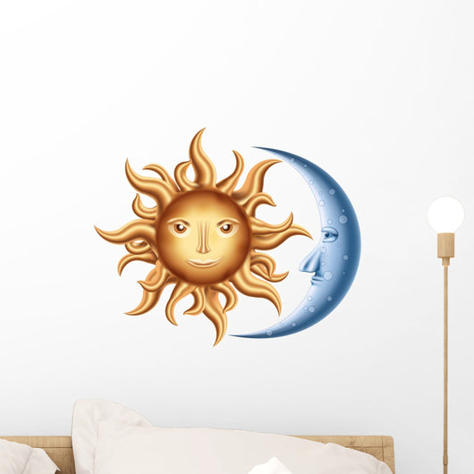 Moon and Sun Wall Decal