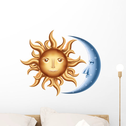 Moon and Sun Wall Decal