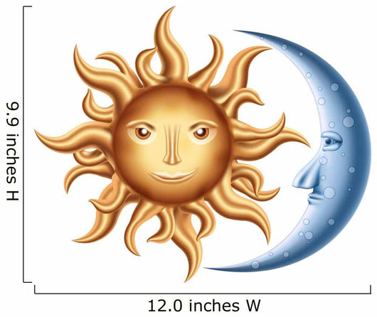 Moon and Sun Wall Decal