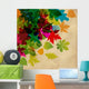 Autumn Falling Leaves Transparent Wall Decal