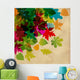 Autumn Falling Leaves Transparent Wall Decal