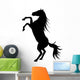 Rearing up Graceful Black Wall Decal
