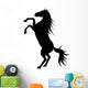 Rearing up Graceful Black Wall Decal