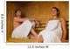 Happy Couple Relaxing Sauna Wall Decal