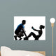 Man Woman Exercising Abdominal Wall Decal