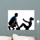 Man Woman Exercising Abdominal Wall Decal