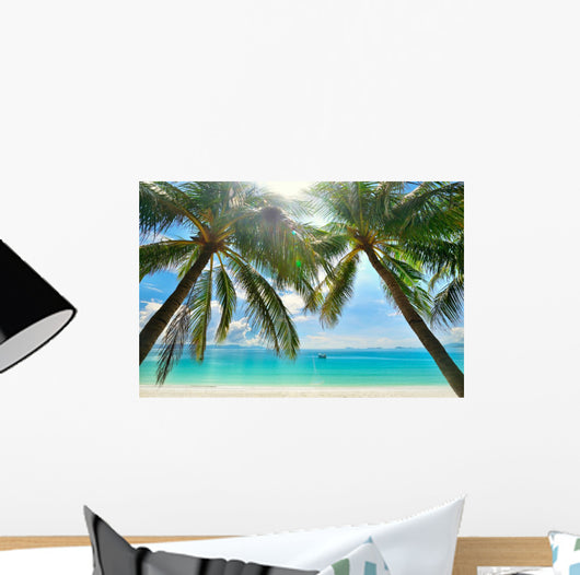 Palm Trees Hanging over Wall Decal