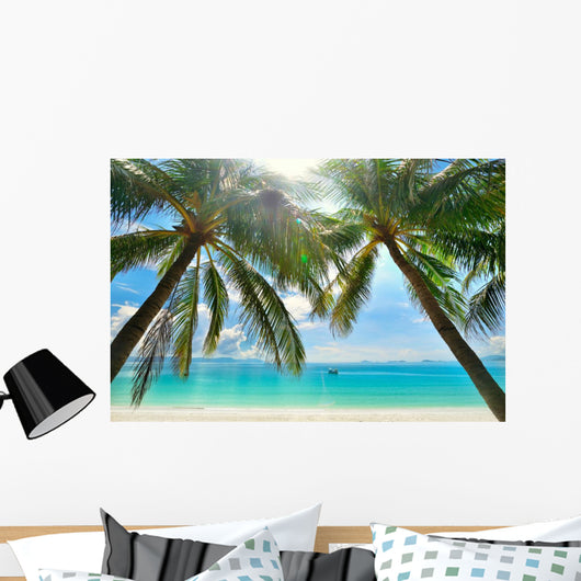Palm Trees Hanging over Wall Decal
