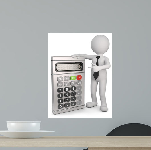 Males Calculator Wall Decal