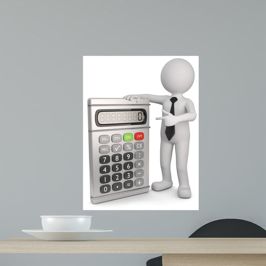 Males Calculator Wall Decal