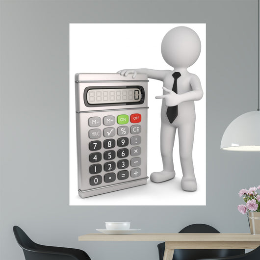 Males Calculator Wall Decal