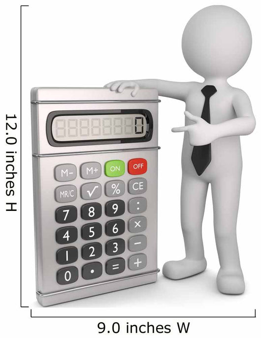 Males Calculator Wall Decal