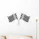 Checkered Racing Flags Wall Decal