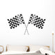 Checkered Racing Flags Wall Decal