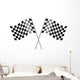 Checkered Racing Flags Wall Decal