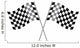 Checkered Racing Flags Wall Decal