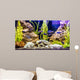 Tropical Freshwater Aquarium with Wall Decal