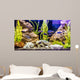 Tropical Freshwater Aquarium with Wall Decal