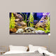 Tropical Freshwater Aquarium with Wall Decal