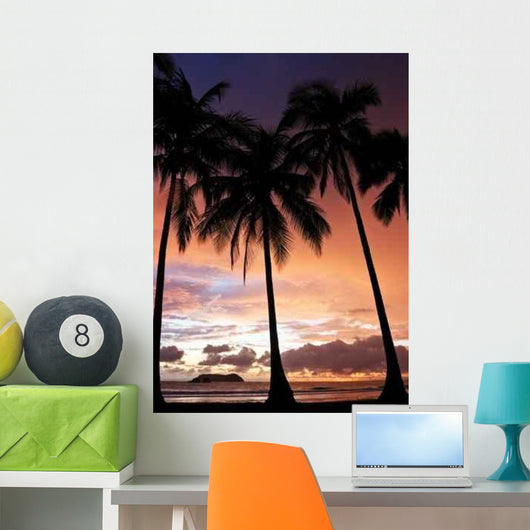 Sunset Manuel Antonio Beach Wall Decal