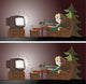 Watching Tv Differences Visual Wall Decal
