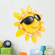 Sun and Glasses Wall Decal