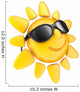Sun and Glasses Wall Decal