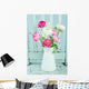 White and Pink Ranunculus Wall Decal