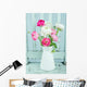 White and Pink Ranunculus Wall Decal