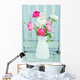 White and Pink Ranunculus Wall Decal