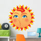 Sun Cartoon Style 2 Wall Decal