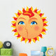 Sun Cartoon Style 2 Wall Decal