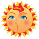 Sun Cartoon Style 2 Wall Decal