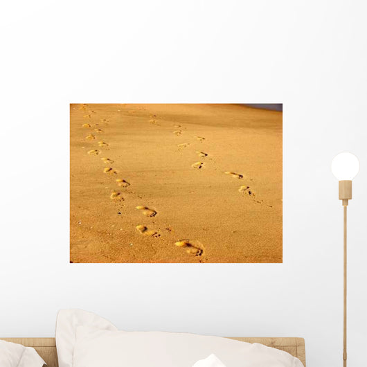 Footprints Sand Wall Decal