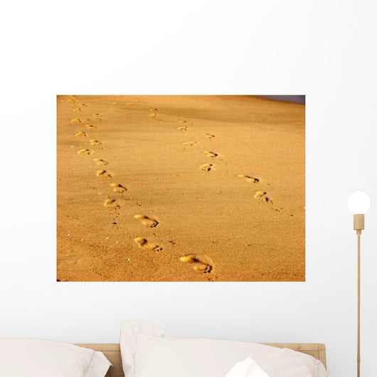 Footprints Sand Wall Decal