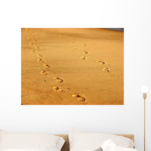 Footprints Sand Wall Decal