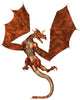 Red Scaled Dragon Attacking Wall Decal