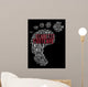 Diabetic Foot Care Info Wall Decal