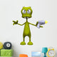 Funny Alien Wall Decal