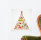 Merry Christmas Tree Shape Wall Decal