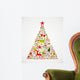 Merry Christmas Tree Shape Wall Decal